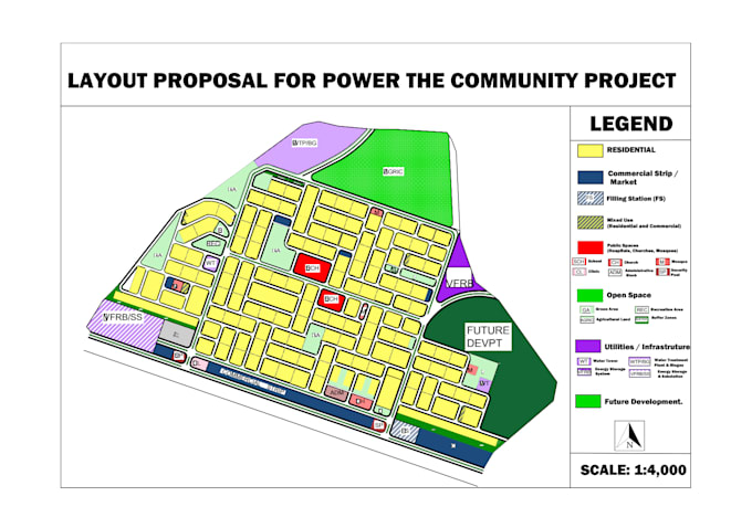 create a professional urban master plan and site layout